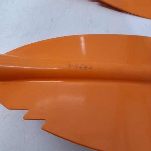 OVERMONT DOUBLE ENDED KAYAK PADDLE WITH LEASH AND 3 ANGLE POSITIONS - 90.5" - ORANGE image 3