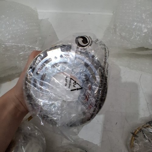 2PK KCO DIMMABLE MID CENTURY CEILING LAMP/PENDENT LIGHT FIXTURE WITH GLASS SHADE - 9.8" - GOLD image 4