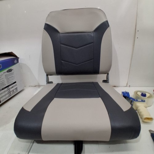 BPS TOURNEY SPECIAL BOAT SEAT - 17" X 22" - GRAY/CHARCOAL - (MODEL:76267-GCC) image 2