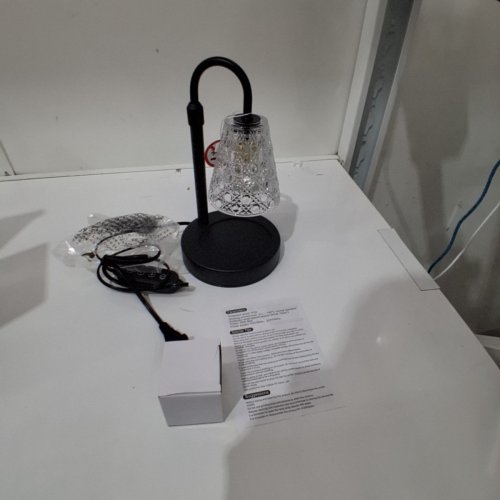 SHERING DIMMABLE CANDLE WAX WARMER LAMP - 10'' - BLACK image 3