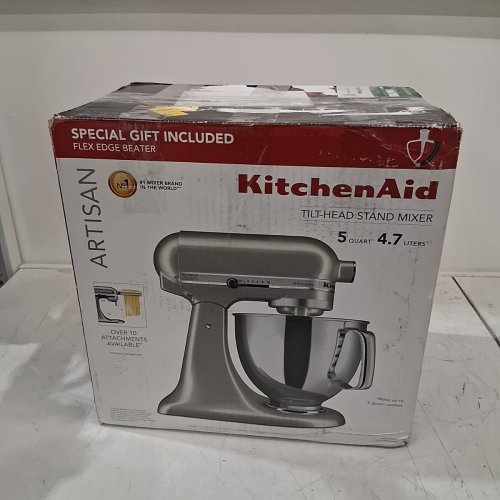 KITCHENAID ARTISAN BUNDLE 10 SPEED STAND MIXER WITH ATTCHMENTS - 5QT - SILVER (MODEL: KSM150FECU) image 11