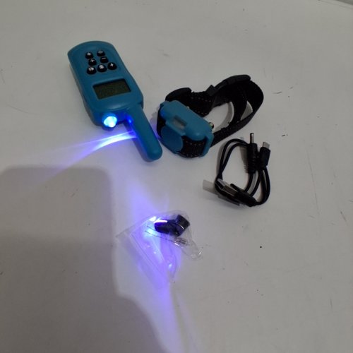 FASHILEAD REMOTE CONTROL PET TRAINING COLLAR - 2000FT RANGE - SMALL DOGS 5-15 LBS & MEDIUM DOGS - BLUE (MODEL: 706) image 2