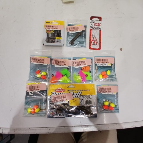 10 ASSORTED FISHING TACKLE FOR FLY FISHING - STRIKE INDICATORS, BAIT, HOOK AND TYING TOOL image 2