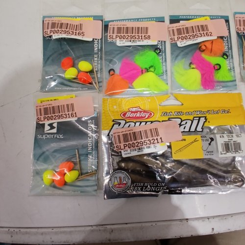 10 ASSORTED FISHING TACKLE FOR FLY FISHING - STRIKE INDICATORS, BAIT, HOOK AND TYING TOOL image 3