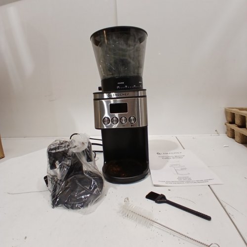 AMZCHEF COFFEE GRINDER ELECTRIC - ESPRESSO GRINDER WITH 30 GRIND SETTINGS FOR 1-12 CUPS OR UP TO 40 SECS - BLACK (MODEL: AZ-BG709S) image 3
