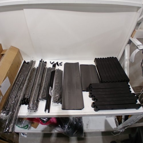 SONGMICS FREESTANDING CLOSET ORGANIZER WITH SHELVES & HANGING RODS - 71.7"X71.7"X16.9" - BLACK (MODEL: RYG037B02) image 2