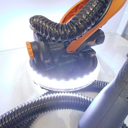 MAXXT DRYWALL SANDER WITH VACUUM DUST COLLECTION 6 VARIABLE SPEED FOLDABLE - 600-1900RPM - 1250W - (MODEL: R7202-F) image 2