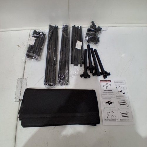 SAKUGI 3-TIER COMPACT SHOE ORGANIZER - HOLDS UP TO 16 PAIRS - 28" - BLACK (MODEL: CA653BL-JG) image 2