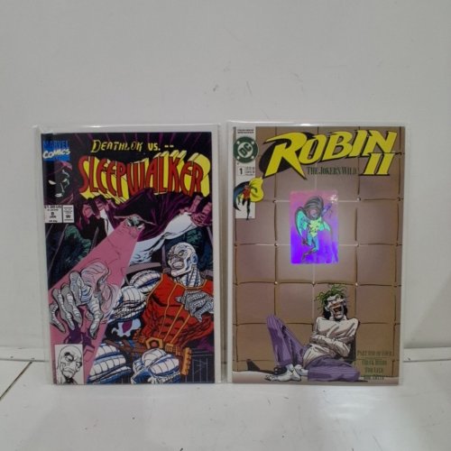 4 ASSTD MARVEL AND DC COMIC BOOKS - GUARDIANS OF THE GALAXY #20, #37, SLEEPWALKER #8, ROBIN II THE JOKER'S WILD #1 - VARIOUS AUTHORS image 3