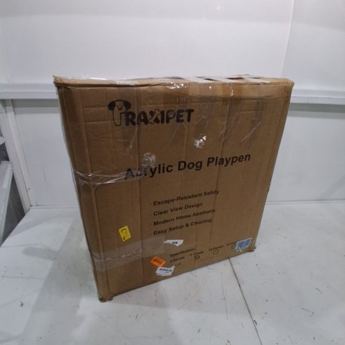 PRAXIPET PET PLAYPEN WITH TENT - 39.4" X 63" X 23.6" - WHITE image 6