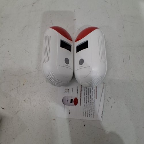 2PK SHYEEH CARBON MONOXIDE DETECTOR WITH DIGITAL SOUND DISPLAY - WHITE/RED (MODEL:GLY-CO806) image 2