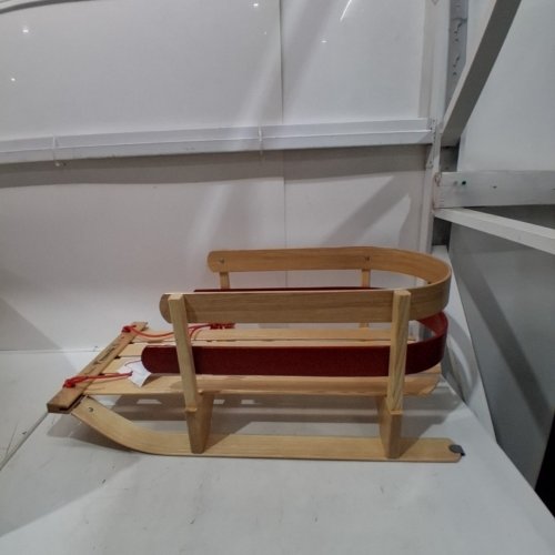 STREAMRIDGE RED WOOD/POLY BABY SLEIGH, 28" image 2