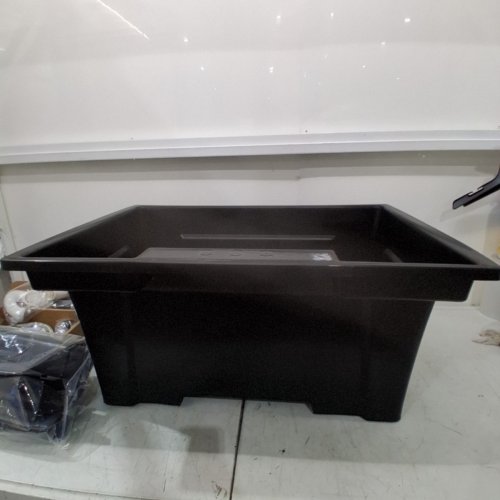 RUGGED TUB EXTRA HEAVY-DUTY LAUNDRY TUB WITH FAUCET - 25GAL - 32" X 22" - BLACK (MODEL: G32B-1) image 8