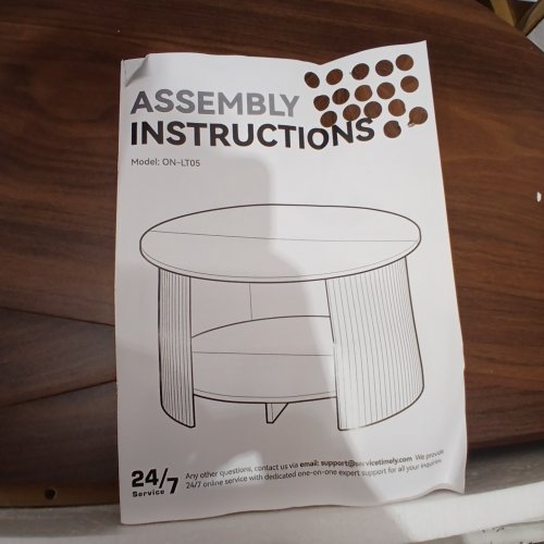 ROUND COFFEE TABLE - BROWN (MODEL: ON-LT05) image 2