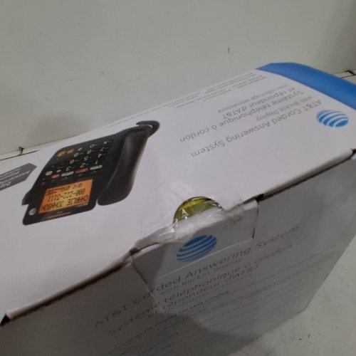 AT&T CORDED LANDLINE 25 MINUTE DIGITAL ANSWERING MACHINE SPEAKERPHONE A/C POWER - BLACK - (MODEL: CL4940BK) image 3
