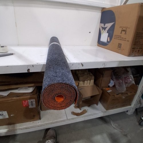 SOUND ABSORBING MAT FOR UNDERNEATH DRUMSETS - 4FT X 7FT -BLACK ORANGE image 3