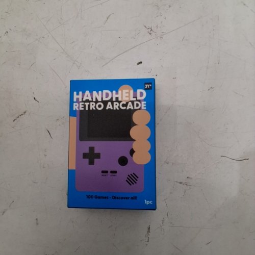 J'ADORE HANDHELD RETRO ARCADE GAME - 100 GAMES - 3.1" X 4.7" - PURPLE (MODEL: 851781) image 2