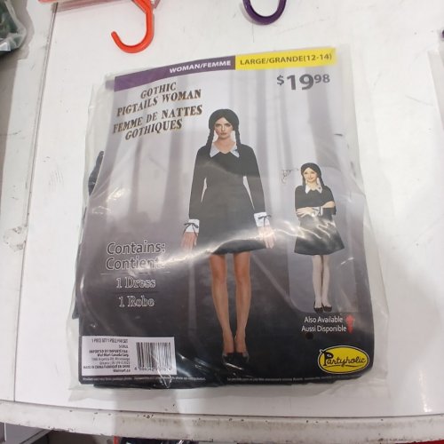 WOMEN'S PARTYHOLIC GOTHIC PIGTAILS WOMAN - LARGE (10-12) - BLACK (STYLE: 50202M) image 2