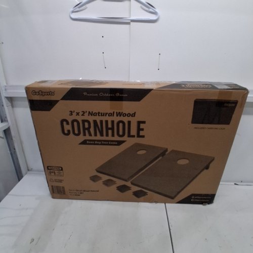 GOSPORTS CORNHOLE SET - 3FT X 2FT - NATURAL WOOD (MODEL: CH-01-WOOD-NATURAL) image 5