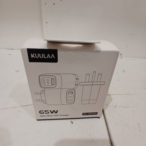 2PC KUULAA GAN USB CHARGING BLOCK & USB-C POWER CORD - 65W - LIGHT BLUE (MODEL: KL-CD131) image 2