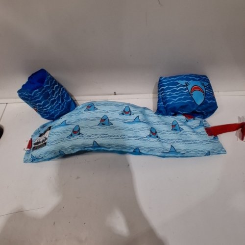 BOY'S PADDLE PALS SPLASH BODY GLOVE LIFE JACKET FOR KIDS - 33-55LBS - BLUE SHARKS image 2