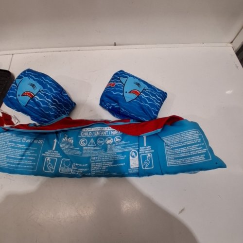 BOY'S PADDLE PALS SPLASH BODY GLOVE LIFE JACKET FOR KIDS - 33-55LBS - BLUE SHARKS image 3