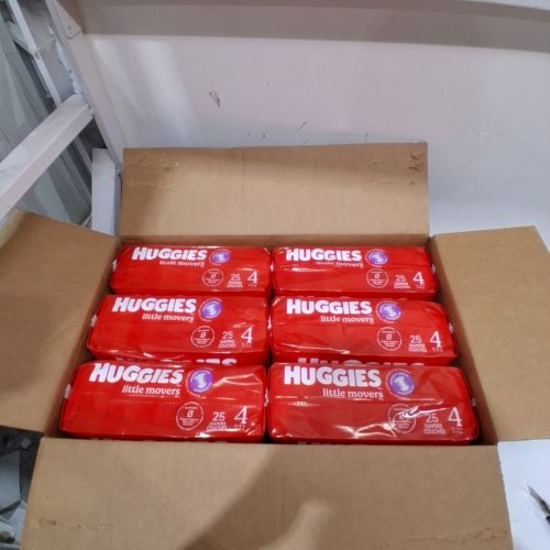 150PK HUGGIES LITTLE MOVERS DIAPERS - SIZE 4 - WHITE image 2