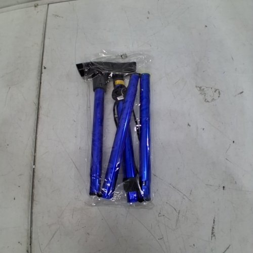 REHAND MEDICAL ELDERLY ASSIST COMPACT FOLDING CANE - BLUE (MODEL: 1317) image 3