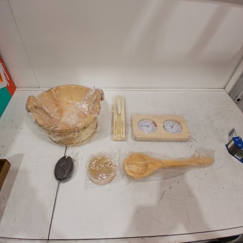 6PC GMSXCC SAUNA ACCESSORIES KIT - WOOD image 3