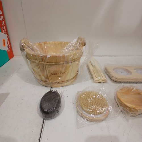6PC GMSXCC SAUNA ACCESSORIES KIT - WOOD image 5