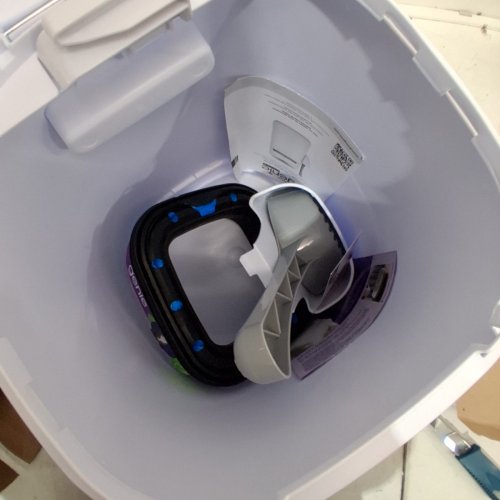 LITTER GENIE PAIL STYLE CAT LITTER WASTE DISPOSAL SYSTEM - WHITE/GREY (MODEL: 00666594210890) image 2