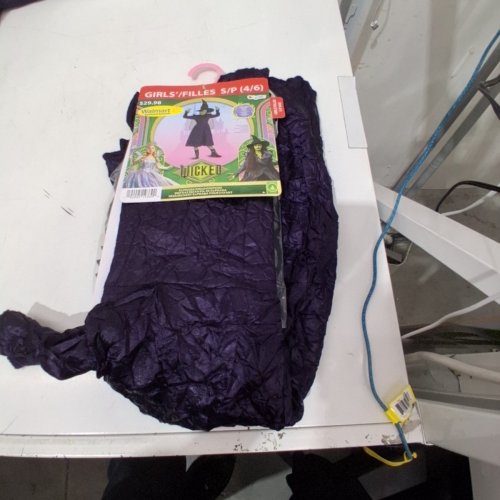 3PC GIRLS DISGUISE WICKED ELPHABA DELUXE COSTUME - SMALL 4/6 - PURPLE image 2