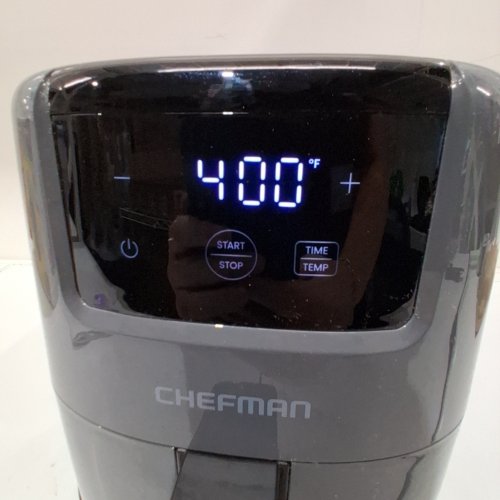 CHEFMAN MINI TURBOFRY TOUCH DIGITAL AIR FRYER - 2QT - GREY (MODEL:RJ38-2T-GREY) image 2