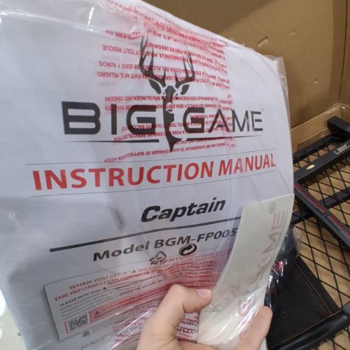 BIG GAME CAPTAIN 1-PERSON HANG-ON TREE STAND WITH SEAT - 300LBS MAX - BLACK (MODEL: BGM-FP005) image 2