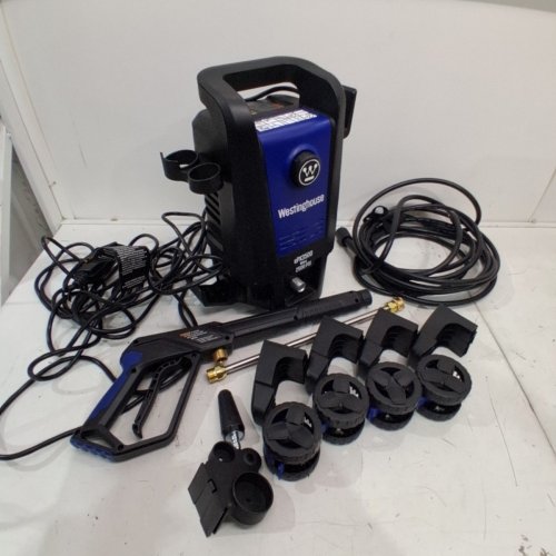 WESTINGHOUSE ELECTRIC PRESSURE WASHER WITH ANTI-TIPPING TECHNOLOGY & SOAP TANK - 2500PSI - 1.76GPM - BLUE/BLACK - (MODEL: EPX3500) image 3