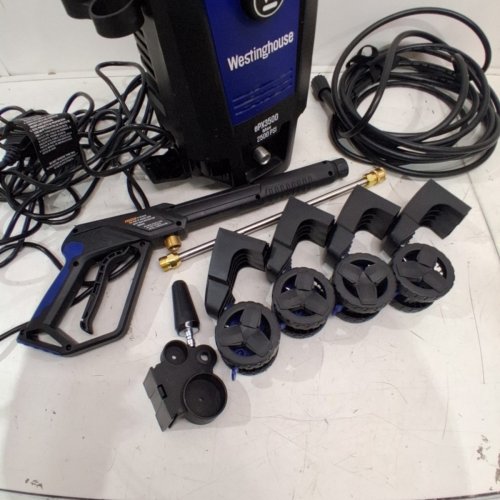 WESTINGHOUSE ELECTRIC PRESSURE WASHER WITH ANTI-TIPPING TECHNOLOGY & SOAP TANK - 2500PSI - 1.76GPM - BLUE/BLACK - (MODEL: EPX3500) image 6