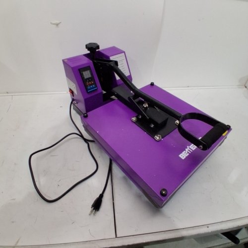 BETTERSUB CLAMSHELL INDUSTRIAL SUBLIMATION NON-STICK TEFLON PLATE HEAT TRANSFER MACHINE WITH LCD DIGITAL CONTROL - 15" X 15" - PURPLE (MODEL: BYBS-XY001PURPLE2) image 4