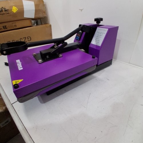 BETTERSUB CLAMSHELL INDUSTRIAL SUBLIMATION NON-STICK TEFLON PLATE HEAT TRANSFER MACHINE WITH LCD DIGITAL CONTROL - 15" X 15" - PURPLE (MODEL: BYBS-XY001PURPLE2) image 6