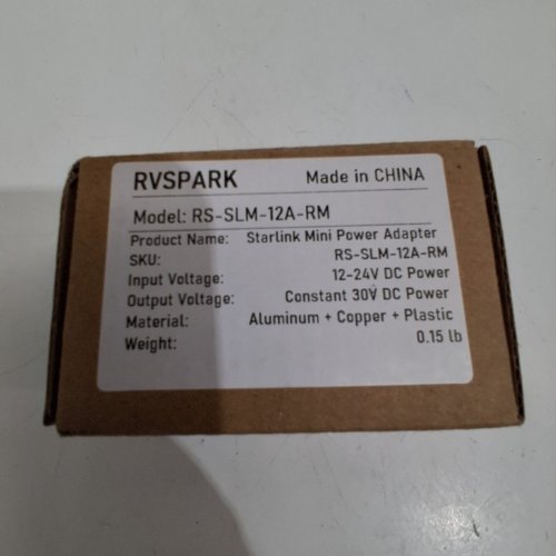 RVSPARK STARLINK MINI POWER COVERTER BOOST ADAPTER SOCKET FOR RV, BOAT, CAR- 12V-24VV - BLACK (MODEL: RS-SLM-12A-RM) image 4