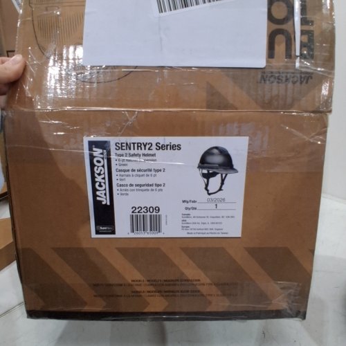 JACKSON SAFETY SENTRY2 CAP STYLE SAFETY HELMET - 6PT -GREEN image 2
