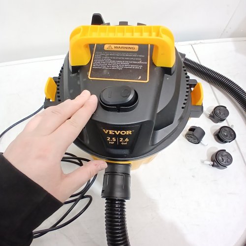 VEVOR PORTABLE WET/DRY VACCUUM W/ BLOWING FUNCTION - 10L - BLACK/YELLOW - (MODEL: SYGSZK10L110VIU03V1) image 2