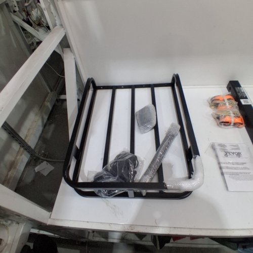VEVOR HITCH CARGO CARRIER WITH NETTING AND HOOKS - 2" RECEIVER 53" X 19" X 5" - 500LB CAPACITY - BLACK (MODEL : JAWJCP10015) image 3