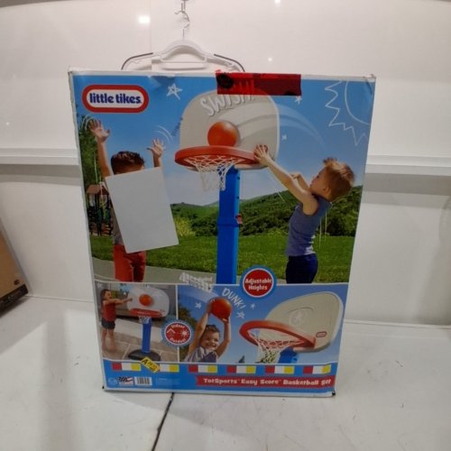 LITTLE TIKES TOTSPORTS EASY SCORE BASKETBALL SET ADJUSTABLE HEIGHT - 2.5FT TO 4FT - MULTICOLOUR (MODEL: 612329M81) image 4