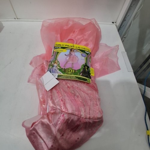 GIRL'S DISGUISE WICKED GLINDA COSTUME - LARGE 10/12 - PINK image 2