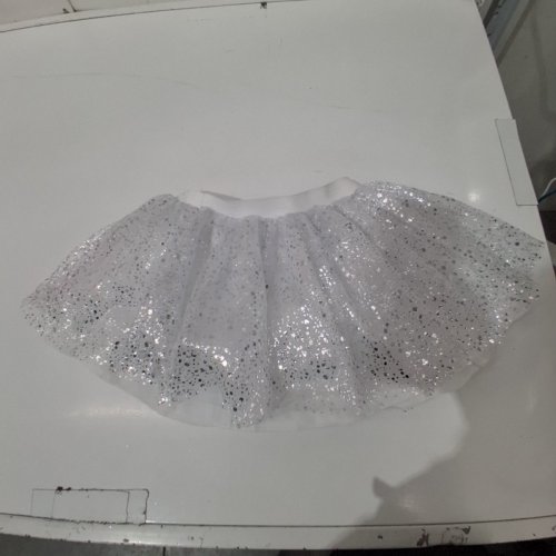 GIRL'S WAY TO CELEBRATE! SEQUIN TUTU - SMALL/MEDIUM - SILVER image 2