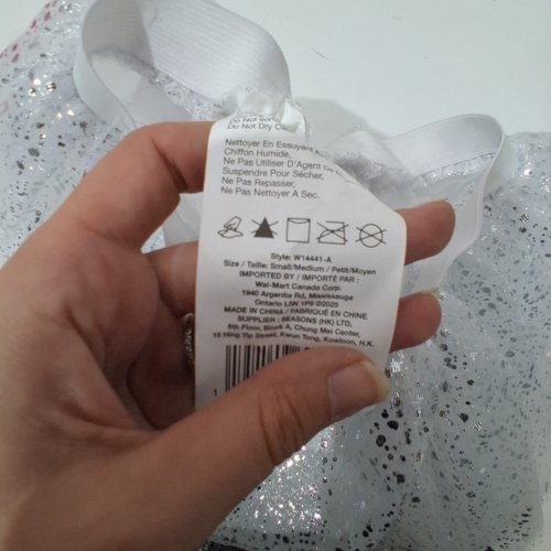GIRL'S WAY TO CELEBRATE! SEQUIN TUTU - SMALL/MEDIUM - SILVER image 3