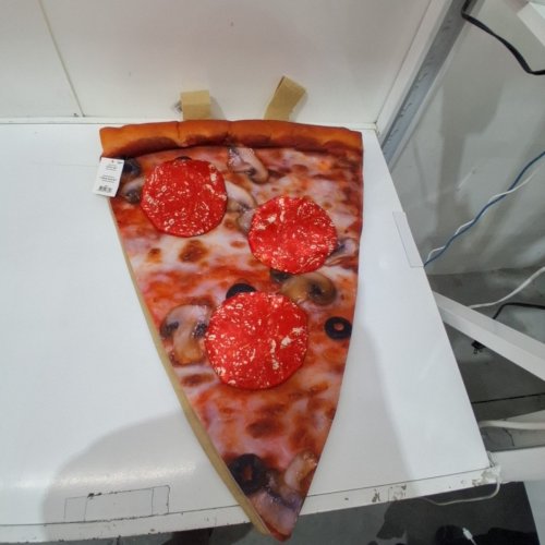 UNISEX ADULT PIZZA COSTUME - ONE SIZE FITS MOST UP TO 42" image 2
