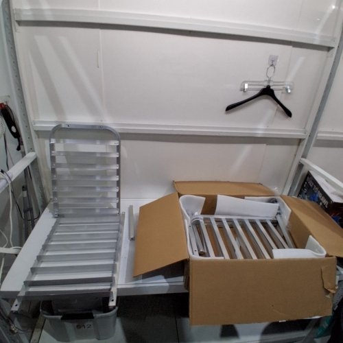 GARVEE 15 TIER COMPACT ALUMINUM BUN PAN RACK WITH LOCKABLE WHEELS - 15" X 40" - SILVER - (MODEL-PHK_36R3RQ6G) image 2