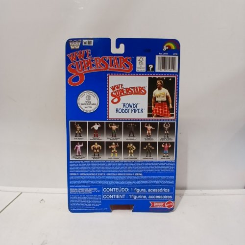MATTEL LJN WWE SUPERSTARS "ROWDY" RODDY PIPER WRESTLER ACTION FIGURE - CHASE PACKAGE VARIANT image 3