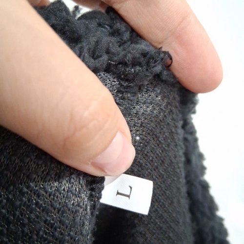WOMEN'S SHERPA FLEECE CARDIGAN - LARGE - BLACK image 3